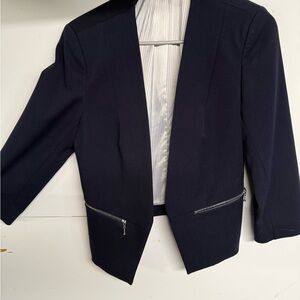 Express Navy Blazer Modern Minimalist Design